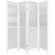 Oriental Furniture Beadboard 4 Panel Room Divider in White