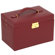 Wolf Designs Heritage Chelsea Large Jewelry Case with Three Drawers and Travel Case in Scarlet