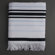 Nine Space Ayrika Stripe Fouta Towel in Black