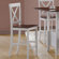 Monarch Specialties Inc. Counter Height Bar Stools in White and Walnut (Set of 2)