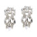 CZ Collections Diamond Versatile Sterling Silver Clip with Post Earrings