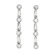 CZ Collections cubic zirconia and Baguette Long Earrings