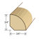 Moldings Online 96" Solid Hardwood Unfinished White Oak Quarter Round