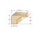 Moldings Online 78" Solid Hardwood Unfinished Cherry Square Nose