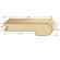 Moldings Online 78" Solid Hardwood Unfinished Beech Stair Nose for 5/8" Floors
