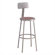 National Public Seating Height Adjustable Stool with Backrest