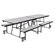 National Public Seating Mobile Cafeteria Bench-Table