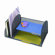 Safco Products Company Onyx Two Upright and Two Horizontal Sections in Black