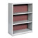 Safco Products Company Value Mate Series Bookcase, 3 Shelves, 31-3/4w x 13-1/2d x 41h, Gray                                                         