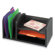 Safco Products Company Three Shelf Organizer with Three Slots in Black