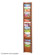 Safco Products Company Eighteen Pocket Wood Magazine Rack