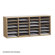 Safco Products Company Medium Wood Adjustable-Compartment Literature Organizer
