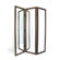 Wayborn Full Size Dressing Room Divider in Brown / Gold