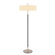 Sonneman Sparte Three Light Floor Lamp in Satin Nickel