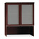 Bush Industries Milano 2 Double Pedestal Bow Front Desk with Glass Doors Bookcase Hutch