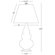 Robert Abbey Small Triple Gourd Accent Lamp in Schiaparelli Pink with Silver Base