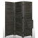 Screen Gems 72" Nantucket Painted Room Divider in Black