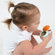 Boon Snack Ball Snack Container in Blue Raspberry / Tangerine