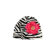 Lil Bowtique & Co Zebra Beanie Hat with Hot Pink Peyton Flower