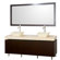 Wyndham Collection Malibu 72" Double Bathroom Vanity Set