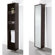 Wyndham Collection Claire Rotating Bathroom Cabinet in Espresso