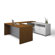 Bestar Pro-Linea U-Shaped Executive Desk Office Suite