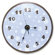 Trend Lab Polka Dots Wall Clock in Blue and Brown