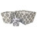 Trend Lab Versailles Bin 3 Piece Set in Black and White