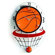 Creative Motion Basketball Hood Wall Clock