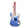 Creative Motion American Rock Guitar Wall Clock