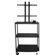 Vutec 27 - 42" Flat Panel Cart, Adjustable 34 - 54" with 4 Outlets