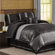 Lush Decor Metallic Animal 6 Piece Comforter Set in Black / Silver