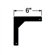 Claridge Products 6" Non-Adjustable Screen Mounting Brackets (pair)