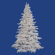 Vickerman Co. Flocked White Spruce 7.5' Artificial Christmas Tree with Clear Lights