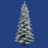 Vickerman Co. Flocked Utica Fir 7.5' Artificial Christmas Tree with Multicolored LED Lights