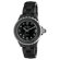 Peugeot Swiss Women's Swarovski Crystal White Dial Watch in Black