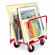 Raymond Products Panel Mover 8" Quiet Poly Casters, 2 Fixed and 2 Swivel, 3 Standard Uprights