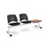 OFM Stars and Moon Three Chair Beam Seating with Table
