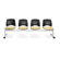 OFM Stars and Moon Four Chair Beam Seating
