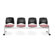 OFM Stars and Moon Four Chair Beam Seating