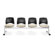 OFM Stars and Moon Four Chair Beam Seating