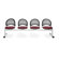 OFM Moon Four Chair Beam Seating
