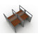 OFM Privacy Workstation Panel System, 2 x 2 Configuration, with Polycarbonate Panels