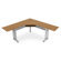 OFM 72" x 24" L-shaped Workstation with Mobile File Pedestal Suite