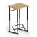 Stand2Learn Stand-Biased Height Adjustable Classroom Desk (Kindergarten - 4th Grade)