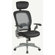 Office Star Products SPACE Air Grid Executive Leather Office Chair with Arms