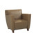 Office Star Products Leather Lounge Chair with Wood Legs