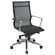 Office Star Products Deluxe Mesh Back and Seat Mid-Back Office Chair with Polished Aluminum Arms and Base