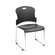 Office Star Products Burgundy Stack Chair with Sled Base with Plastic Seat and Back, Black, 4 Pack
