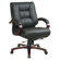 Office Star Products Deluxe Mid-Back Leather Executive Chair with Arms